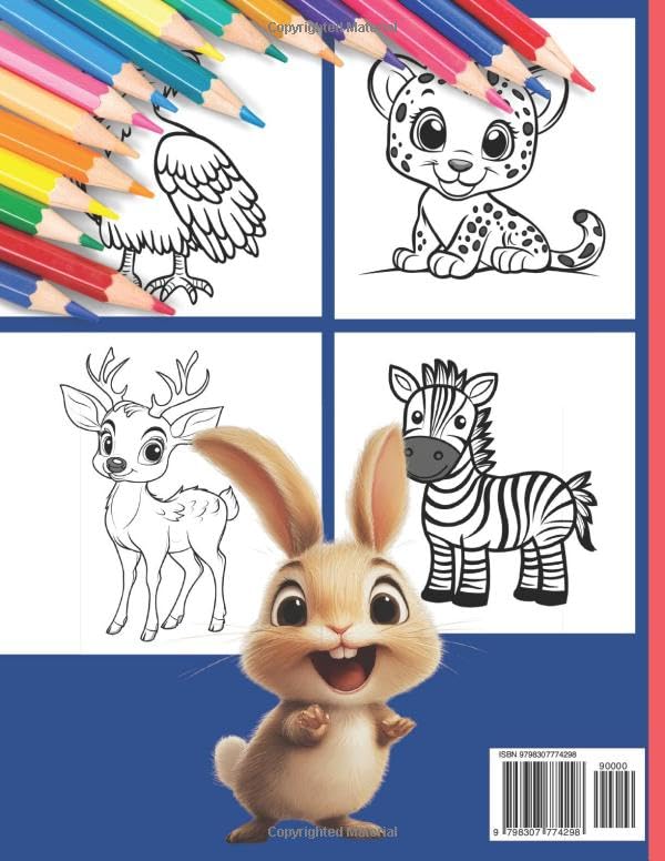 farm animals coloring book: ABC farm animal coloring pages for toddlers 1-2