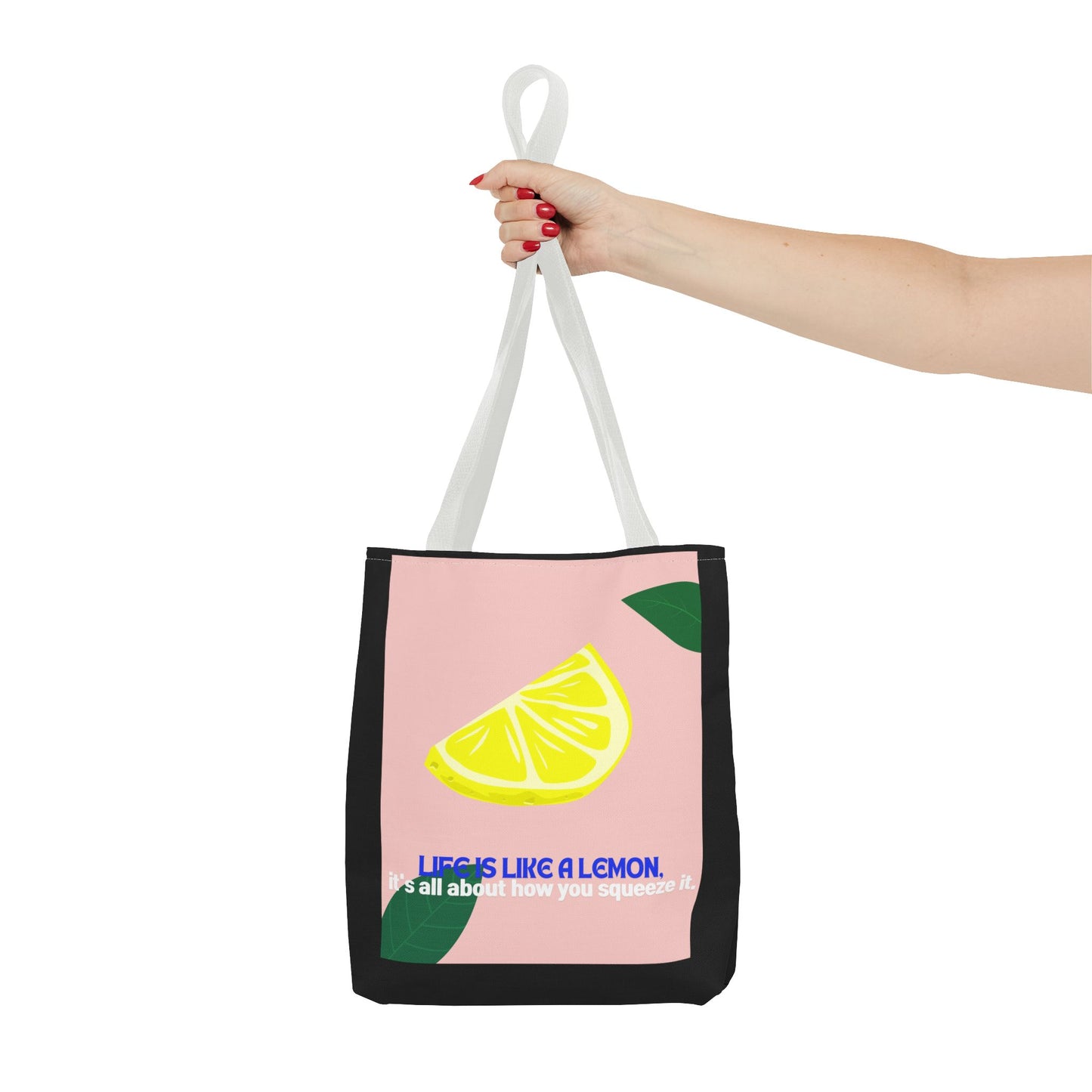 Whimsical Citrus Tote Bag - "Life's Like a Lemon" & "Lime and Shine"