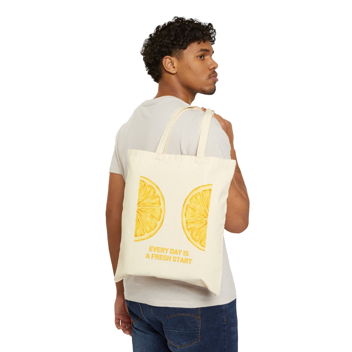 Every Day is a Fresh Start Lemon Tote Bag