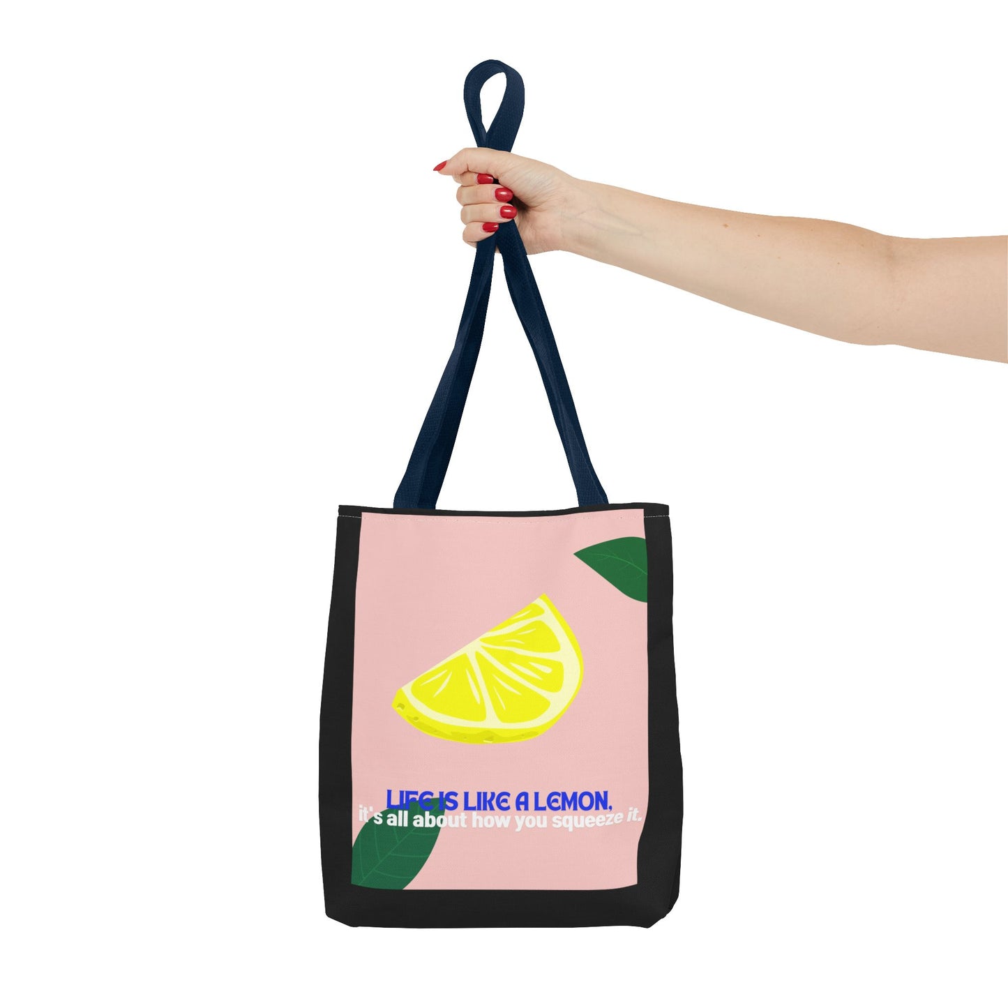 Whimsical Citrus Tote Bag - "Life's Like a Lemon" & "Lime and Shine"