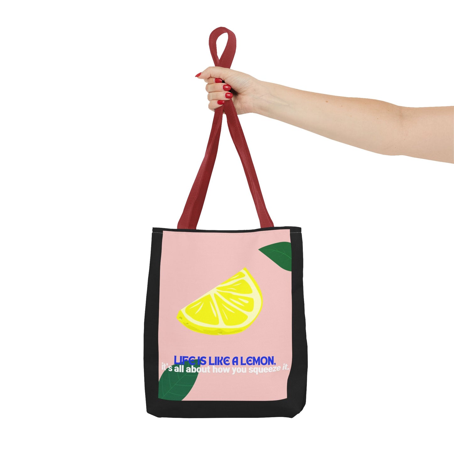 Whimsical Citrus Tote Bag - "Life's Like a Lemon" & "Lime and Shine"