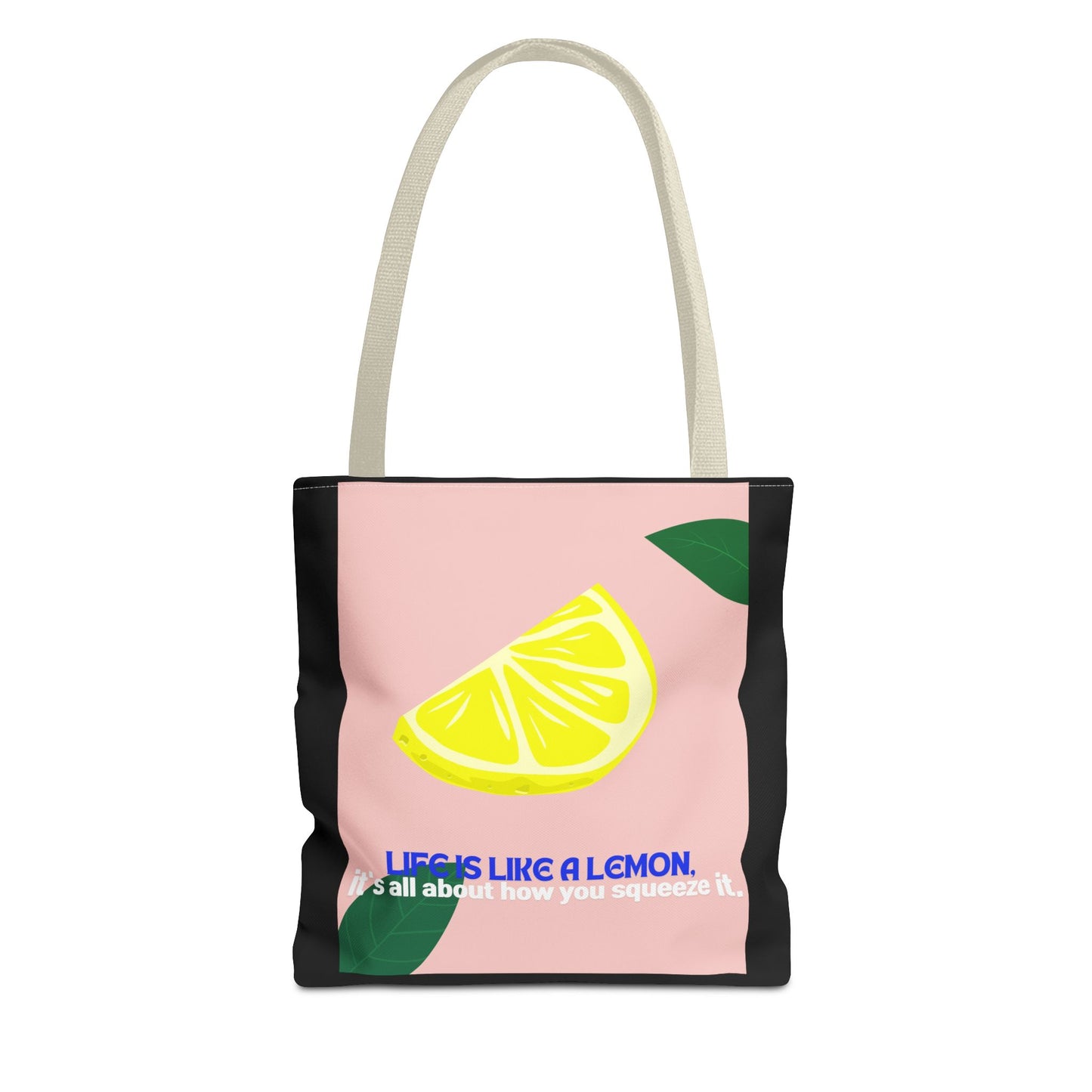 Whimsical Citrus Tote Bag - "Life's Like a Lemon" & "Lime and Shine"