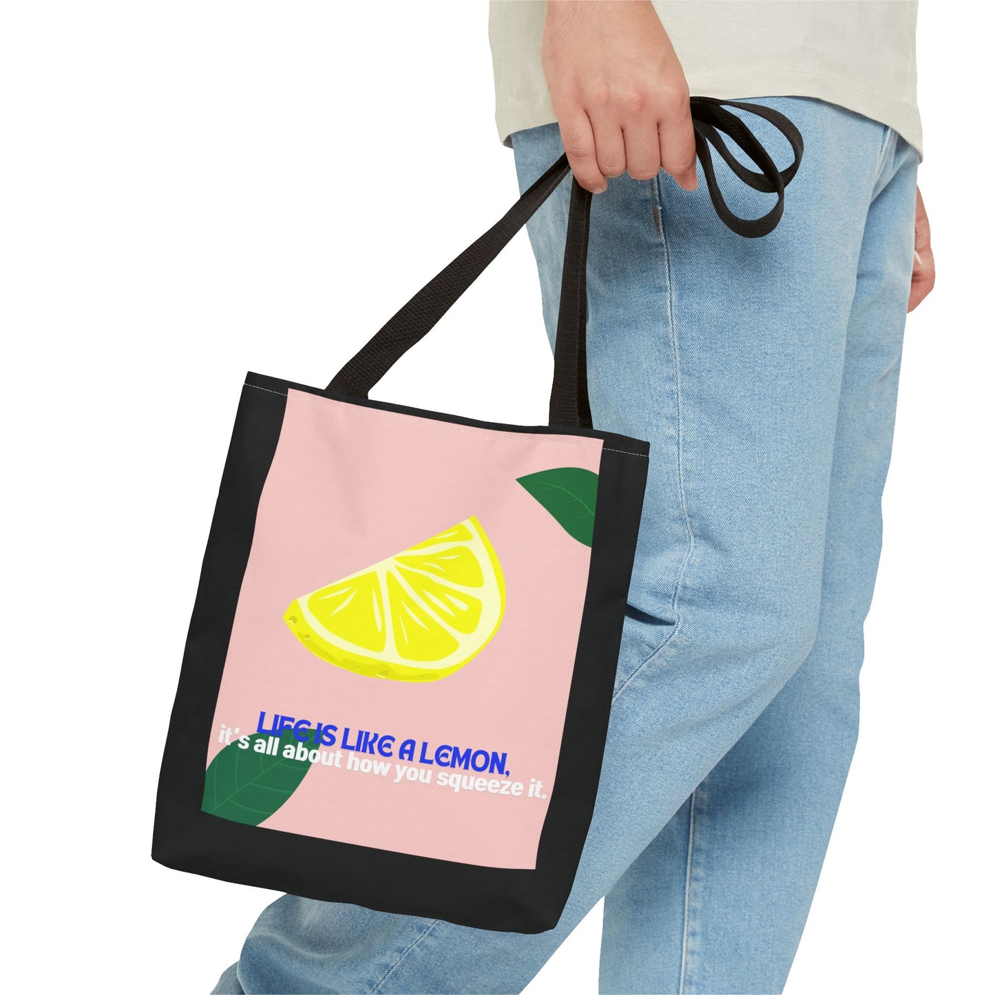 Whimsical Citrus Tote Bag - "Life's Like a Lemon" & "Lime and Shine"